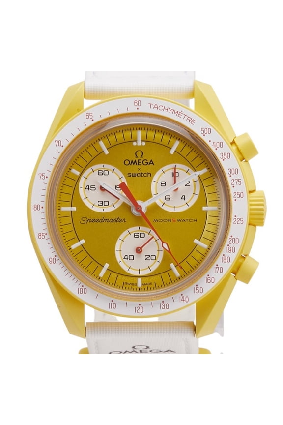Pre-Owned OMEGA x Swatch Speedmaster Moon Mission to the Sun Watch SO33J100 Quartz... (Good)