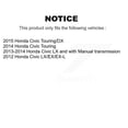 thumbnail image 2 of CMX Front Rear Ceramic Brake Pads Kit for Car Honda Civic KCX-100268, 2 of 9