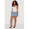 thumbnail image 2 of Women's Denim High Waisted Cargo Pocket Skirt, 2 of 4