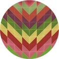 thumbnail image 1 of Ahgly Company Indoor Round Patterned Pistachio Green Area Rugs, 4' Round, 1 of 6