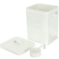 thumbnail image 4 of Shisuyan Metal Laundry Detergent Container White 1Pack Rectangular, 4 of 8