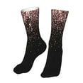 thumbnail image 6 of Xecao Rose Gold Glitter1 Print Fashion No Heel Casual Crew Socks Cushioned Breathable for Men Women - Moisture wicking,Not easy to fade Suitable for daily, 6 of 7