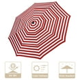thumbnail image 3 of Yescom 10 Ft 3-Tier Patio Umbrella Replacement Canopy Market Table Top Sunshade Cover, 3 of 10