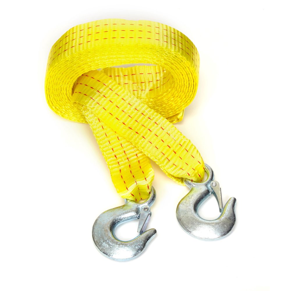 Tanaka Heavy Duty Tow Strap with Hooks, 10,000 Lb Capacity. Length (2