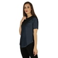 thumbnail image 3 of Inkmeso Regular Fit Solid Round NeckTop For Womens Casual Short Sleeves Soft Tee Tops, 3 of 7