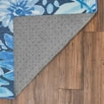 thumbnail image 5 of My Magic Carpet 5'x7' Machine Washable Non-Slip Dining Living Room Area Rug - Floral Bloom Blue, 5 of 5