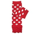 thumbnail image 2 of Wrapables® Baby 3-Pair Half Ruffle Leg Warmers, Red, Black, Gray, 2 of 7