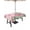 Pink, variant on Outdoor Tablecloths with Umbrella Hole & Zipper, Eucalyptus Trucks Tablecloth Rectangle 60x84 Inch, Spring Farmhouse Floral Leaves Pink Plaid Waterproof Table Cloth, Patio/Pool/Picnic Table Covers