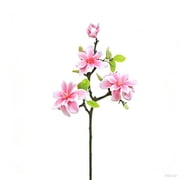 Artificial Magnolia Flower Bouquet for Home Decor, Faux Floral Arrangement for Wedding Centerpieces, Living Room Table Entryway Easter Decorations Valentines Day Gifts, A