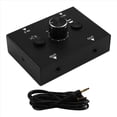 thumbnail image 2 of Audio Switch Selector with 3.5 mm Jack Audio Switch 2 Inputs 1 Output Analogue Stereo Aux Switch Audio Splitter, 2 of 7