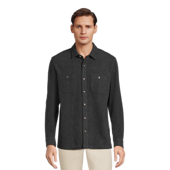 George Men's Long Sleeve Over Shirt, Sizes S-3XL