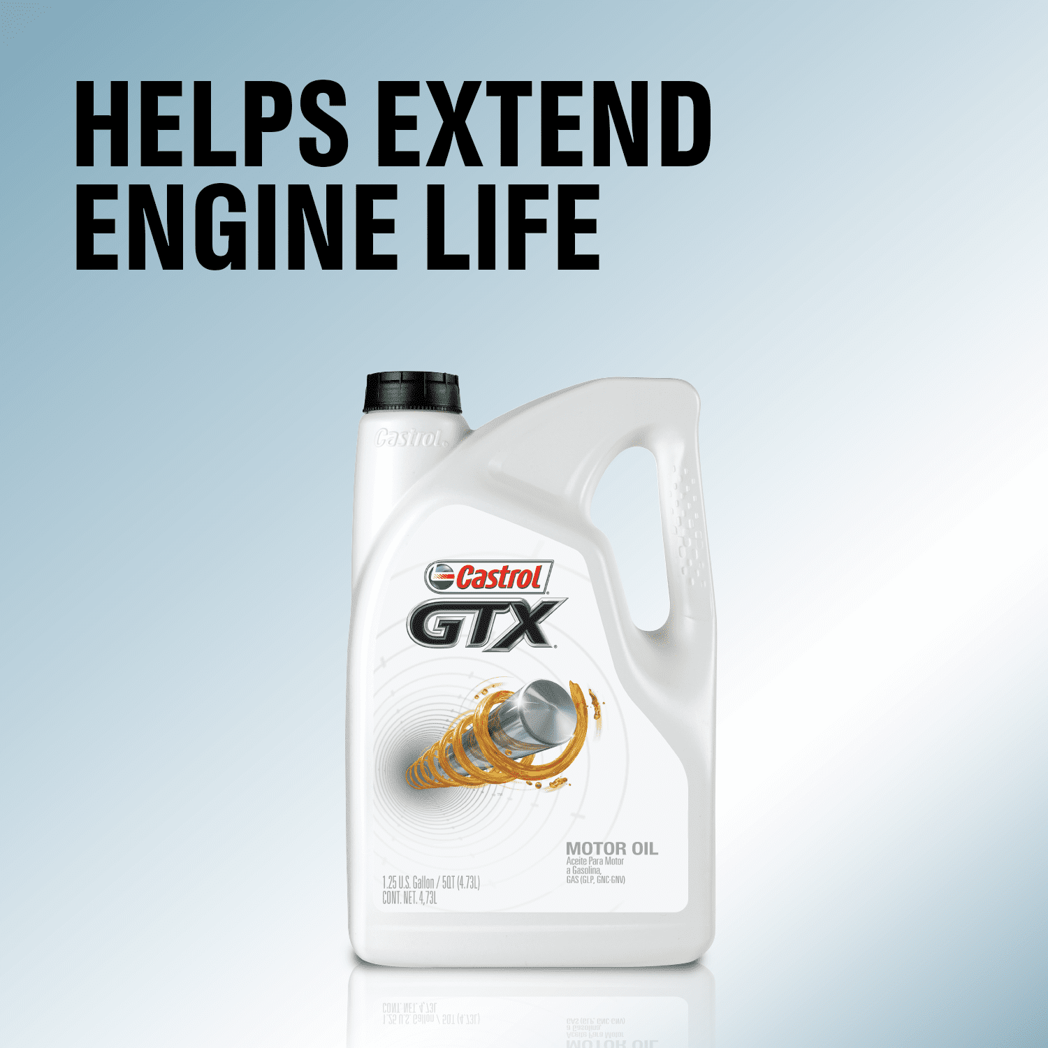 Castrol GTX Ultraclean 0W-20 Synthetic Blend Motor Oil, 1 Quart