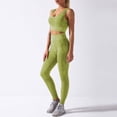 thumbnail image 2 of Conjunto de sujetador y leggings deportivos para mujer Pantalones de yoga para ciclismo estampados, 2 of 8