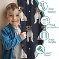 thumbnail image 3 of Blackout Kids Curtains,Jack Russell Terrier Childrens Insulated Curtains Set Of 2,Bedroom Essentials,Toddler Room Decor 52x84in(132x213cm), 3 of 4