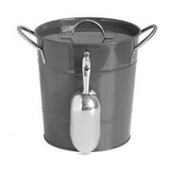 Thickened Ice Bucket With Lid Handles Portable Multi-purpose Beverage Tub Insulated Drink Tub Drink Chiller black