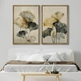 thumbnail image 3 of IDEA4WALL Framed Canvas Print Wall Art Set Abstract Ginkgo Leaf Illustration Minimalist Neutral Botanical Pattern Modern Art Elegant Vintage Wall Decor Minimal for Home Decor - Natural 24"x36"x2, 3 of 5