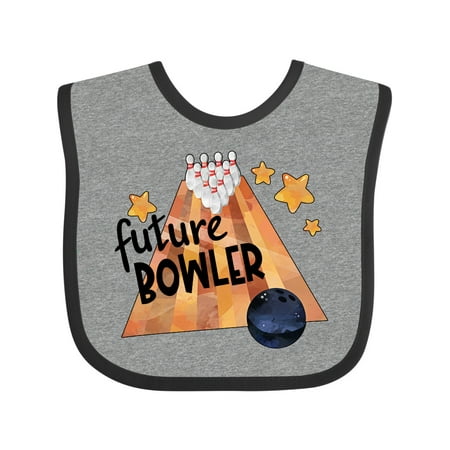 

Inktastic Future Bowler Bowling Ball and Pins Gift Baby Boy or Baby Girl Bib