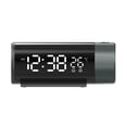 thumbnail image 1 of Naiovety Reloj despertador de proyección digital 2 relojes despertadores compatibles Reloj proyector fácil de leer con proyector Decoración del hogar, 1 of 6