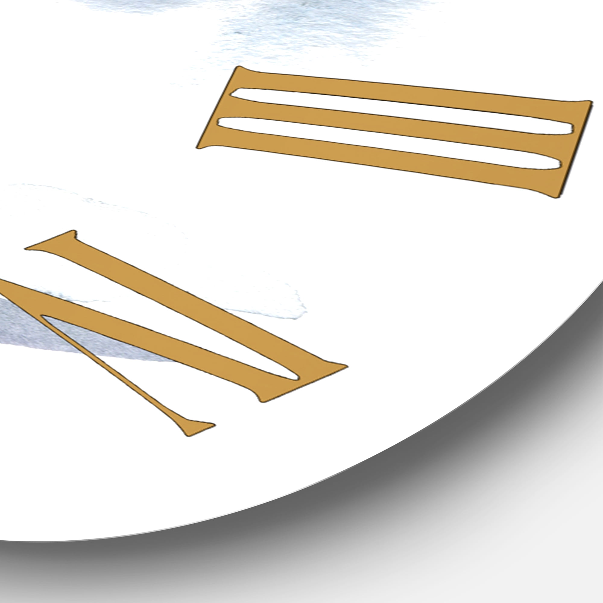 Designart 1 in Modern,Contemporary Wall Clock
