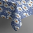 thumbnail image 5 of Blue Daisy Flower Pattern Square Tablecloth,Waterproof Square Table Cover,Wipeable Spillproof Washable Table Cover for Home Kitchen Party Decor 42"X42"(107x107cm), 5 of 6