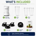 thumbnail image 2 of Licuadora Personal NutriBullet Pro 900W 900 ml Blanca Mate, 2 of 8