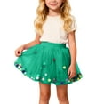 thumbnail image 2 of JIAYUE Skirts For Girls Carnival Pom-Pom Mini Elastic Waist Tutu Skirt For Kids Trendy Festival Celebration Wear, 2 of 4