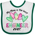 thumbnail image 3 of Inktastic My Mom is the Best Engineer Ever Boys or Girls Baby Bib, 3 of 4