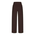 thumbnail image 6 of USNSM Wide Leg Yoga Pants for Women Casual Loose Cozy Sweatpants High Waisted Lounge Pajama Flowy Pants with Pockets Coffee XXL, 6 of 7