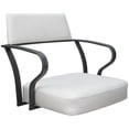 thumbnail image 3 of Carolina Swivel Tilt Bar 30" Metal Bar Stool - White Vinyl - Gray Frame, 3 of 3