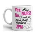 thumbnail image 2 of Yes I am Nurse No Stethoscope Coffee Tea Ceramic Mug Office Work Cup Gift 11 oz, 2 of 3