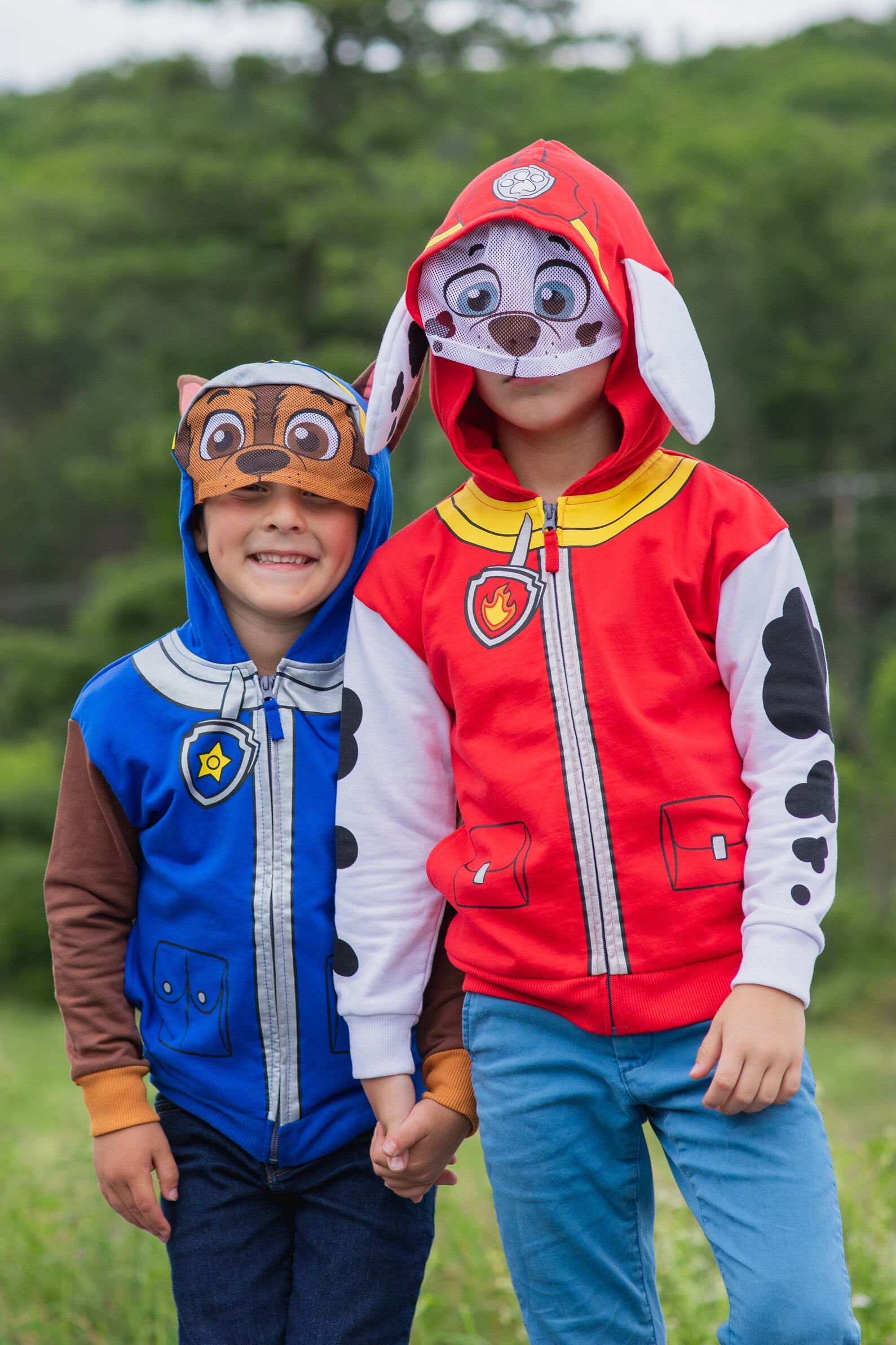 Paw Patrol Chase Toddler Boys Fleece Zip Up Cosplay Hoodie Toddler to Little Kid