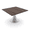 Natural Eucalyptus, variant on 4 Person Square Meeting Table With Wide Round Base 46" Office Table
