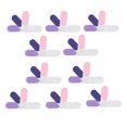 thumbnail image 1 of CHUANK 10pcs 4 in 1 Nail Files Rotatable Nail Art Polisher Manicure Sanding Strip Rasps for Home Nail Shop, 1 of 7
