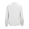 thumbnail image 6 of Button Down Shirts For Women Wrinkle Resistance Dress Shirts For Women Long Sleeve Work Formal Blouses Tops White, 6 of 9