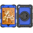thumbnail image 7 of Dteck iPad mini 5 Case / iPad mini 6 Case with Built in Screen Protector, Child Proof Heavy Duty Shockproof Kids Case with Rotating Stand Handle Pencil Holder for iPad mini 5/4 7.9", Black + Blue, 7 of 7