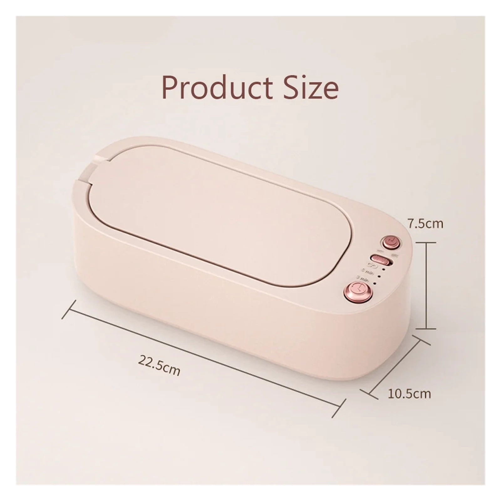 Cleaner High-Frequency USB Rechargeable Strength Adjustment Timing Home 4500 H Ultrasonic Cleaning Jewelry Glasses