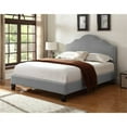 thumbnail image 2 of Wallace & Bay Kirby Classic Linen Low Profile Upholstered Bed, King, Gray, 2 of 5