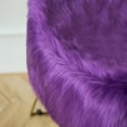 thumbnail image 2 of Deluxe Ultra Soft Faux Sheepskin Fur Series Fluffy Decorative Indoor Shag Area Rug, 6 x 9 Feet, Rectangle, Purple, 1 Pack, 2 of 4