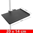 thumbnail image 1 of MYG Universal Microphone Stand Soundcard Tray Clip Holder for live Tripod Bracket, 1 of 9