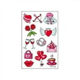 thumbnail image 3 of Make A Face Stickers Crystal Love Sticker Couple Confession Proposal Face Arm Sticker, 3 of 8