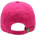 thumbnail image 4 of Hot Pink buckle closure unisex casual cotton basic baseball cap, 4 of 6