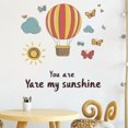 thumbnail image 1 of Adhesivo de pared con forma de globo aerostático «You Are My Sunshine», 30 x 90 cm, 1 of 4