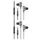 thumbnail image 1 of Monstrate Auricular con cable Interfaz de 3,5 mm Reducción de ruido Auriculares para escuchar música Negro 2Conjunto, 1 of 6