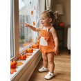 thumbnail image 6 of BemeyourBBs Newborn Baby Girl Boy Summer Clothes Crawfish Lobster Crab Corduroy Romper Overall Halloween Outfits Sleeveless Jumpsuit Playsuit, 6 of 9