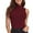 Wine, variant on YUGYXL Cropped Workout Tank Tops for Women Knit Textured Sleeveless Tunics Slim Fit Mock Turtleneck Blouse Sports Athletic Yoga Running Gym Crop Shirts Black,M