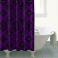 thumbnail image 4 of Purple Black Ornament Eye Pattern Shower Curtain 72"x72" ,Bathroom Decorative Shower Curtains Set with 12 Hooks,Modern Waterproof Washable Shower Curtain, 4 of 6