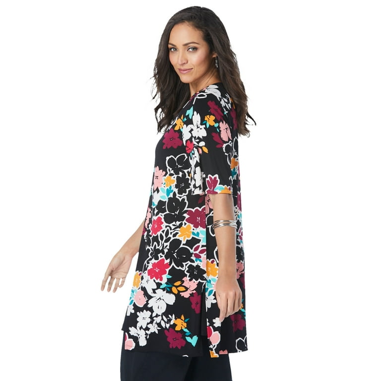 Collarless topper top