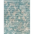 thumbnail image 3 of Unique Loom Outdoor Modern Collection Area Rug - Strive (7' 10" x 10' Rectangle Aqua Blue/Yellow), 3 of 8