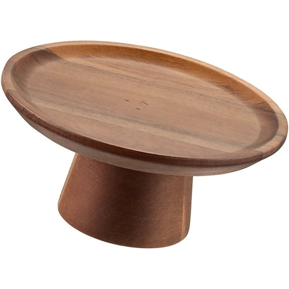 Decor Food Tray Tall Cake Pan Kitchen Dishes Vertical Jewelry Display Coffee Table Plate Dining Desktop Wooden