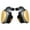 Black Gold, variant on 2 Pieces Muay Thai Thigh Pad Leg Kick Pad Target Training Thickened PU EVA Foam for Athletes and Coaches